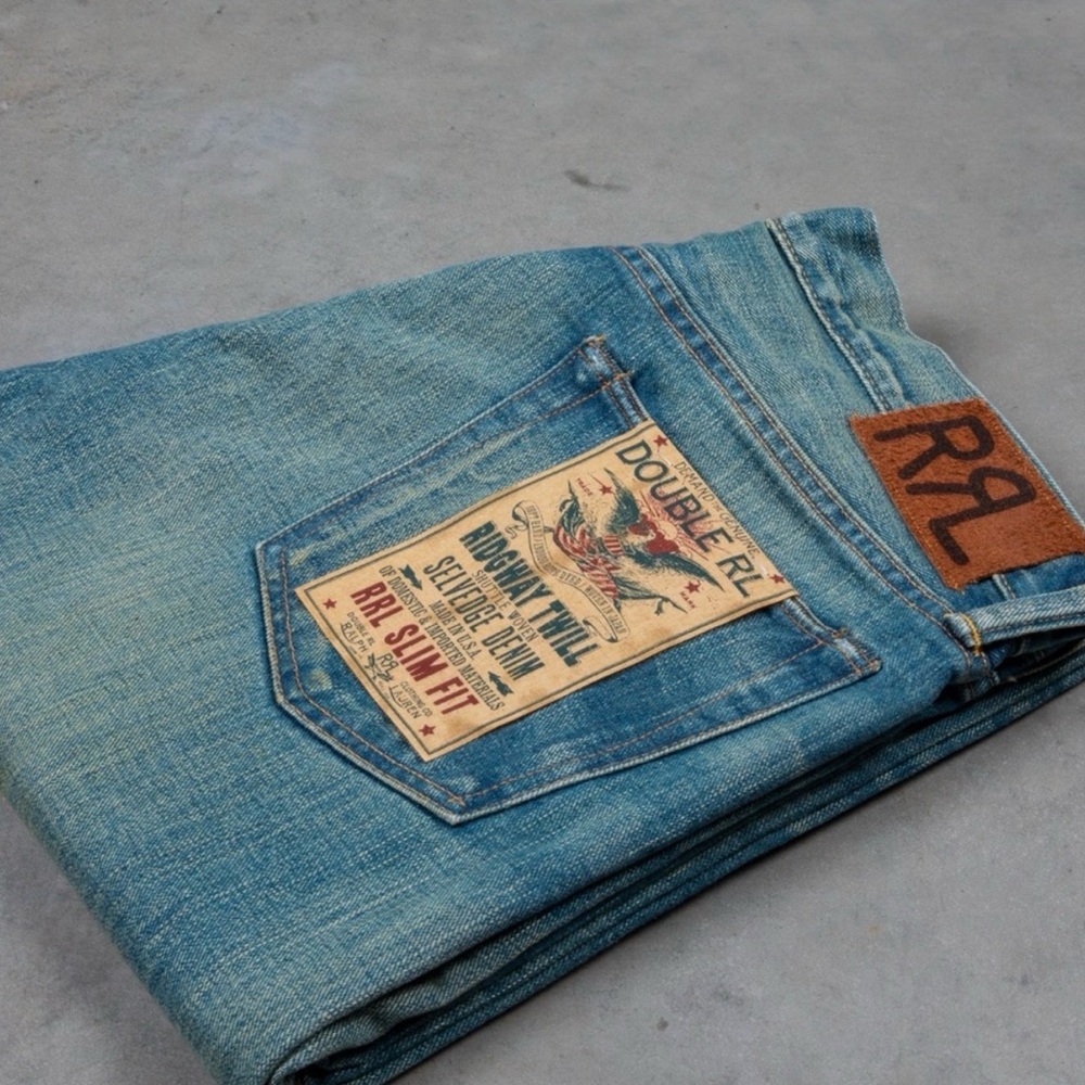 Ralph Lauren Double RL Light Blue Slim Jeans